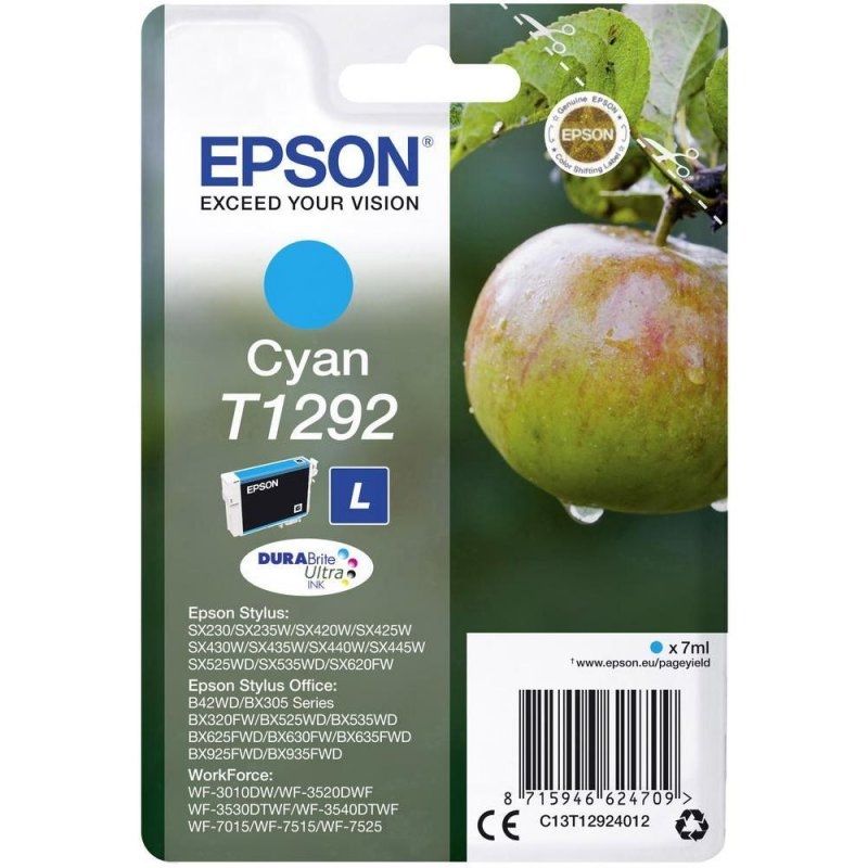 Cartouche d'encre Epson T1292 Cyan