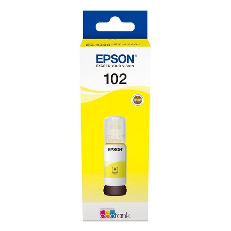 Cartouche d'encre Epson Botella Tinta Ecotank 102 jaune