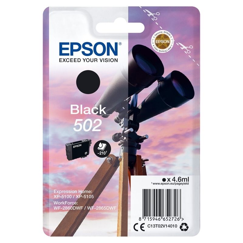Cartouche d'encre Epson 502 noir