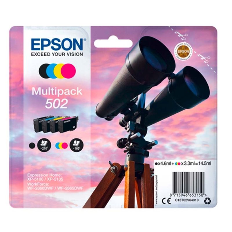 Cartucho de tinta Epson Multipack 502