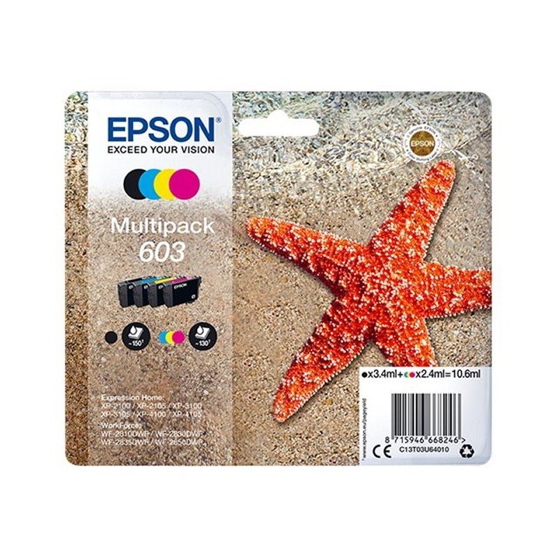 Cartouche d'encre Epson Multipack 603 4 Colores