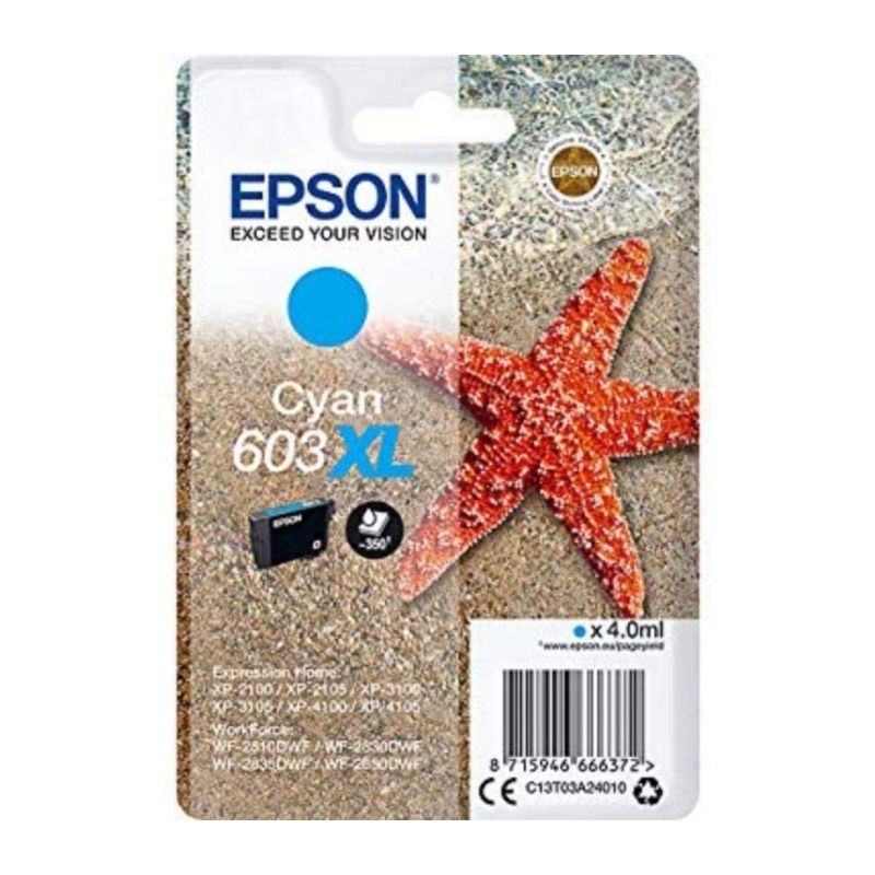Cartucho de tinta Epson 603XL Cyan