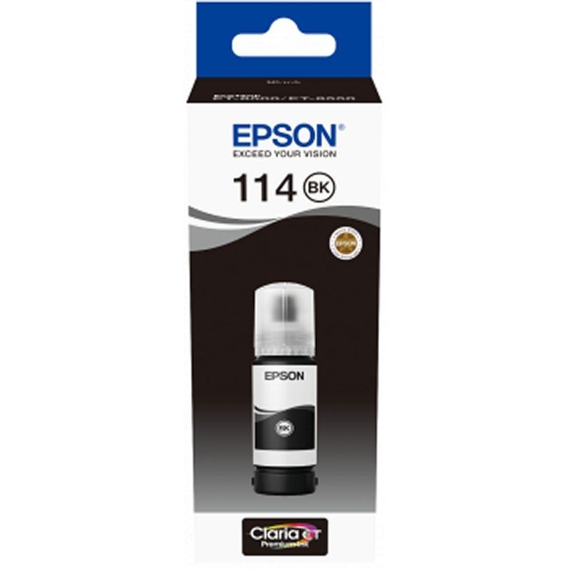 Cartouche d'encre Epson Botella Tinta Ecotank 114 noir