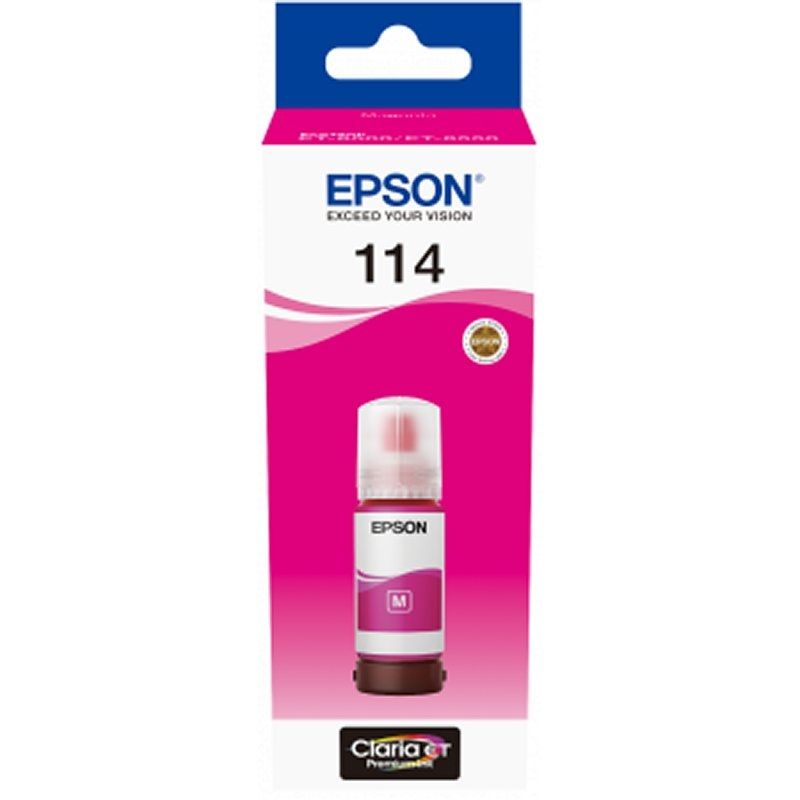 Cartouche d'encre Epson Botella Tinta Ecotank 114 Magenta