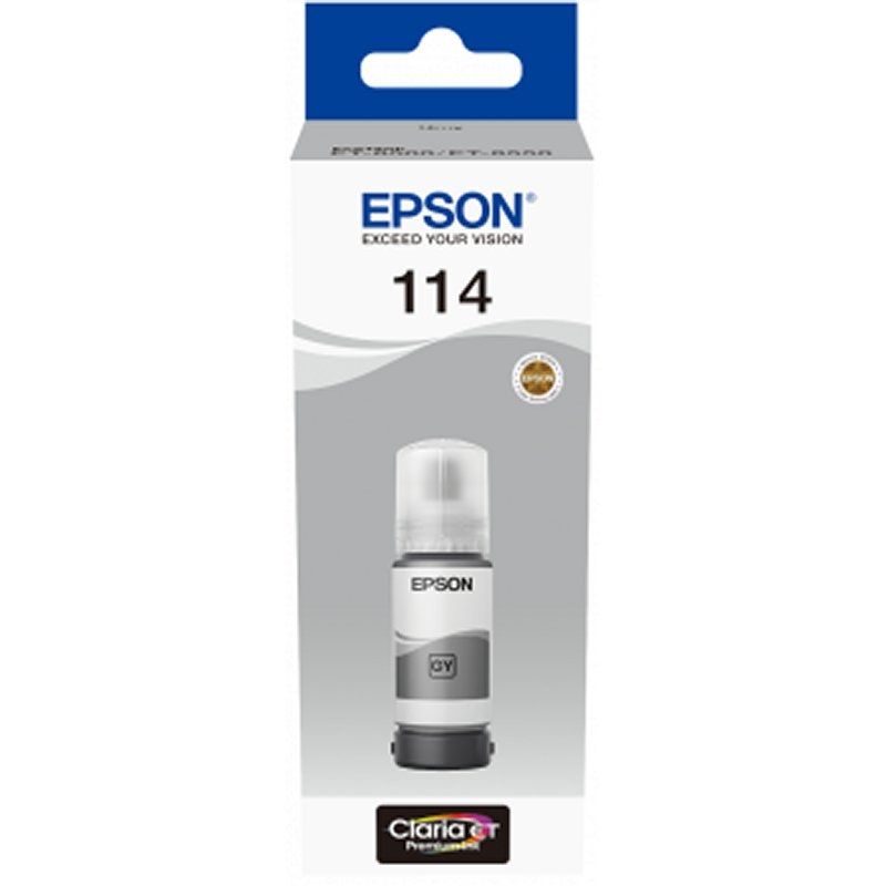 Cartouche d'encre Epson Botella Tinta Ecotank 114 gris