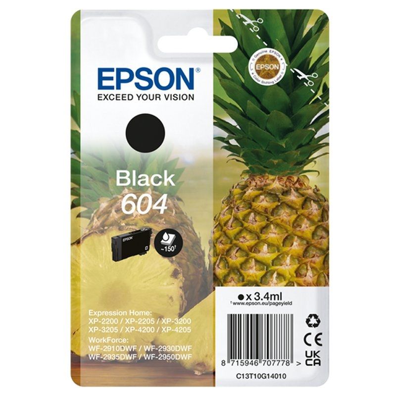 Cartouche d'encre Epson 604 noir