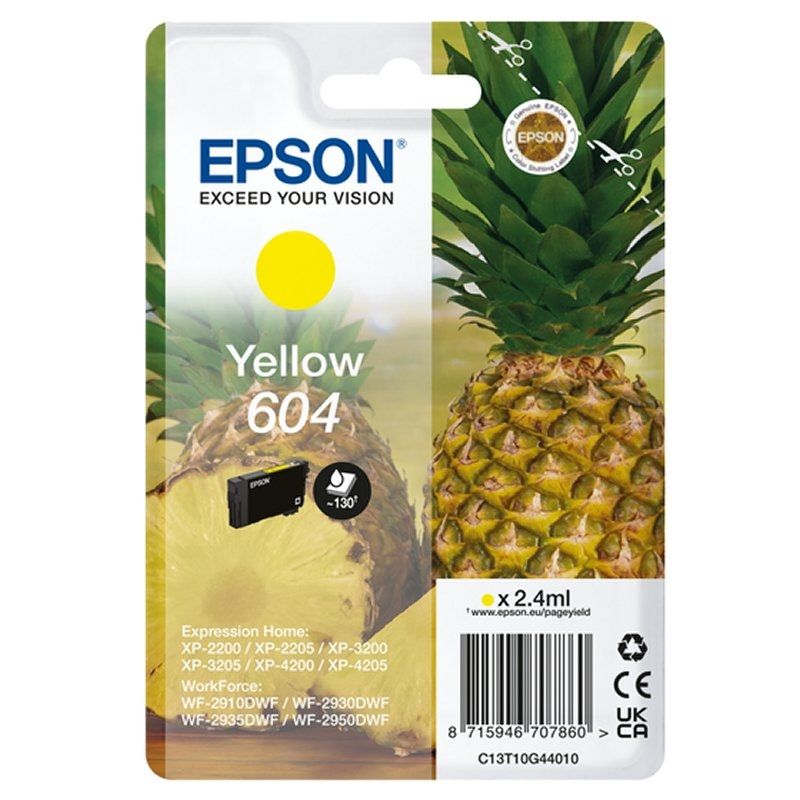 Cartouche d'encre Epson 604 jaune