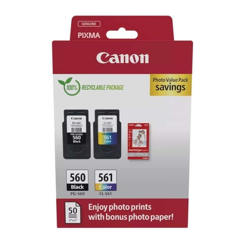 Cartucho de tinta Canon Multipack PG-560 /CLI-561+ papel Fo