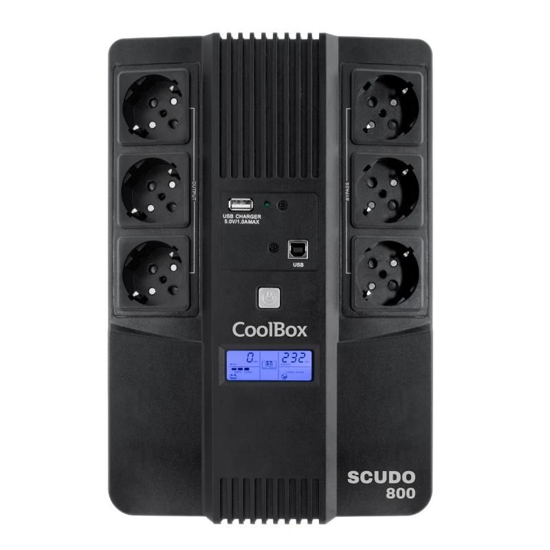 Onduleur CoolBox SCUDO3 800VA/480W CON PANTALLA LCD