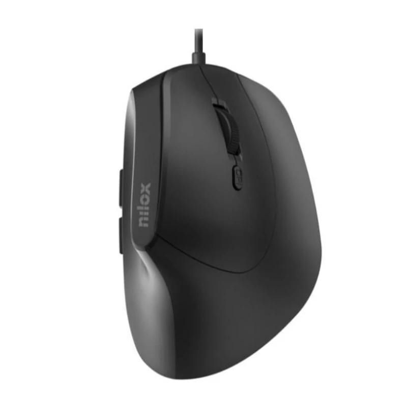 Souris NILOX Vertical 3600 DPI, 6 botones, noir