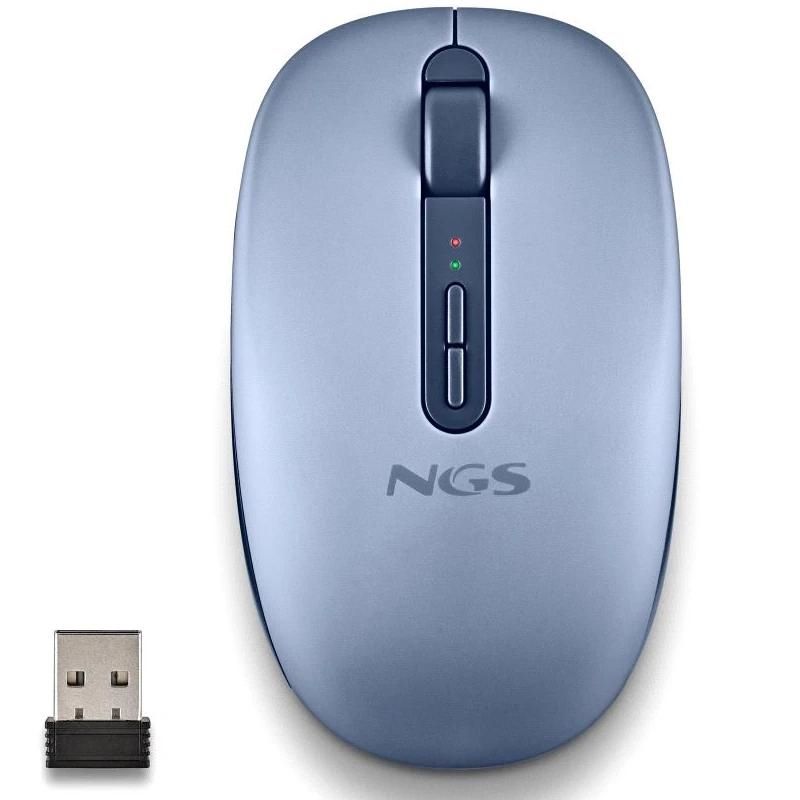 NGS Ratón Inalámbrico 2.4GHZ Dual BT FOGDUAL BLUE