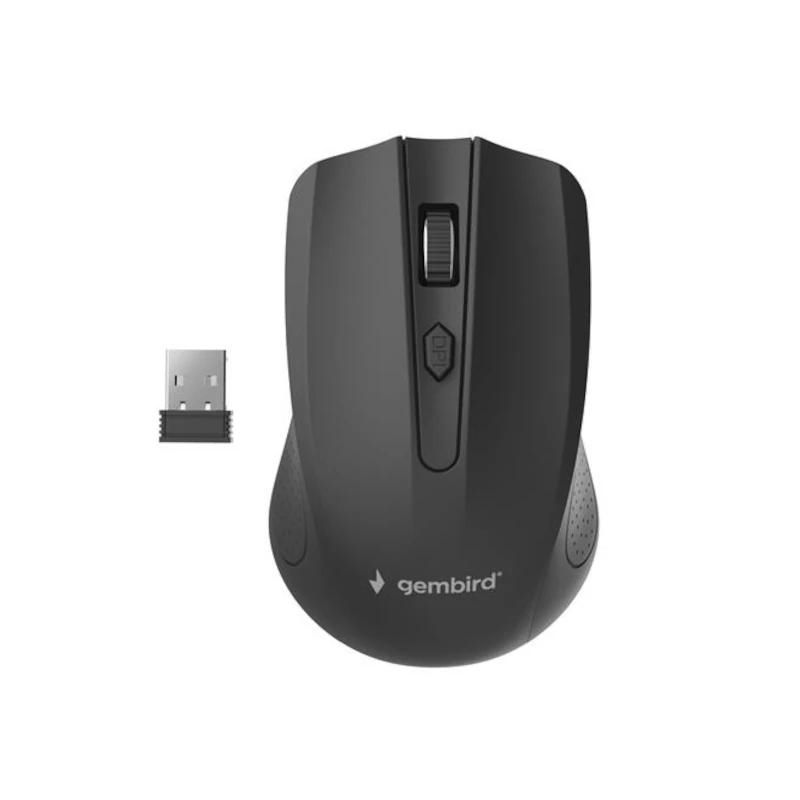 Souris GEMBIRD Óptico Inalámbrico 1600 DPI noir