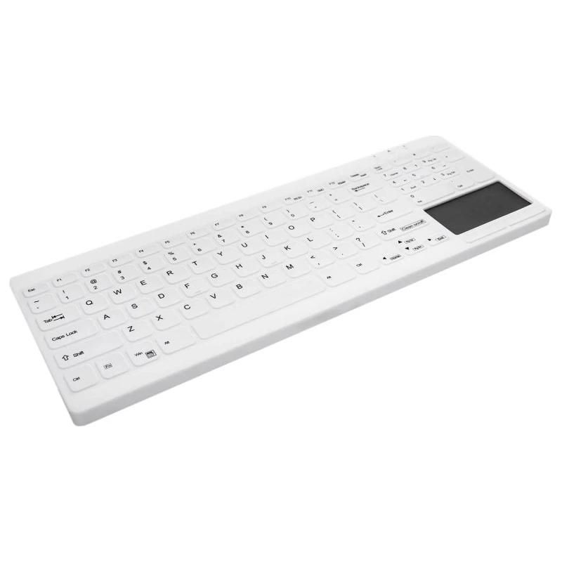 Teclado Cherry Touchpad lavable/desinfe USB Blanco
