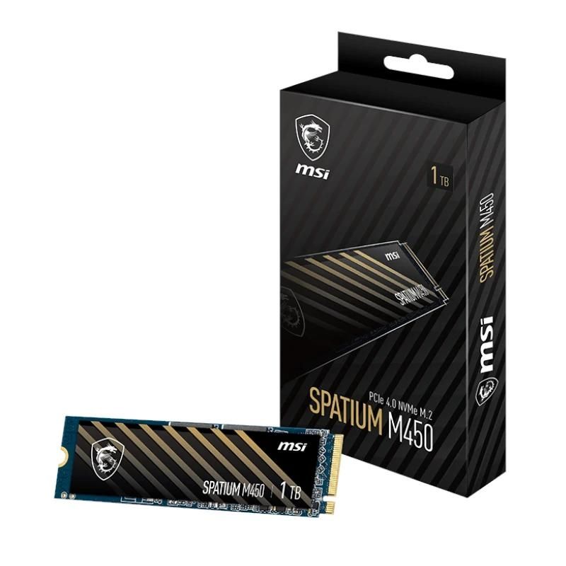 Disco SSD MSI Spatium M450 1Tb PCIe 4.0 NVMe 3400 Mb-s