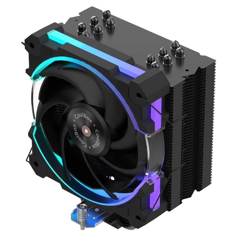 Refrigeració per a ordinador CoolBox Gaming Disipador CPU 6 Heatpipes 240W ARGB