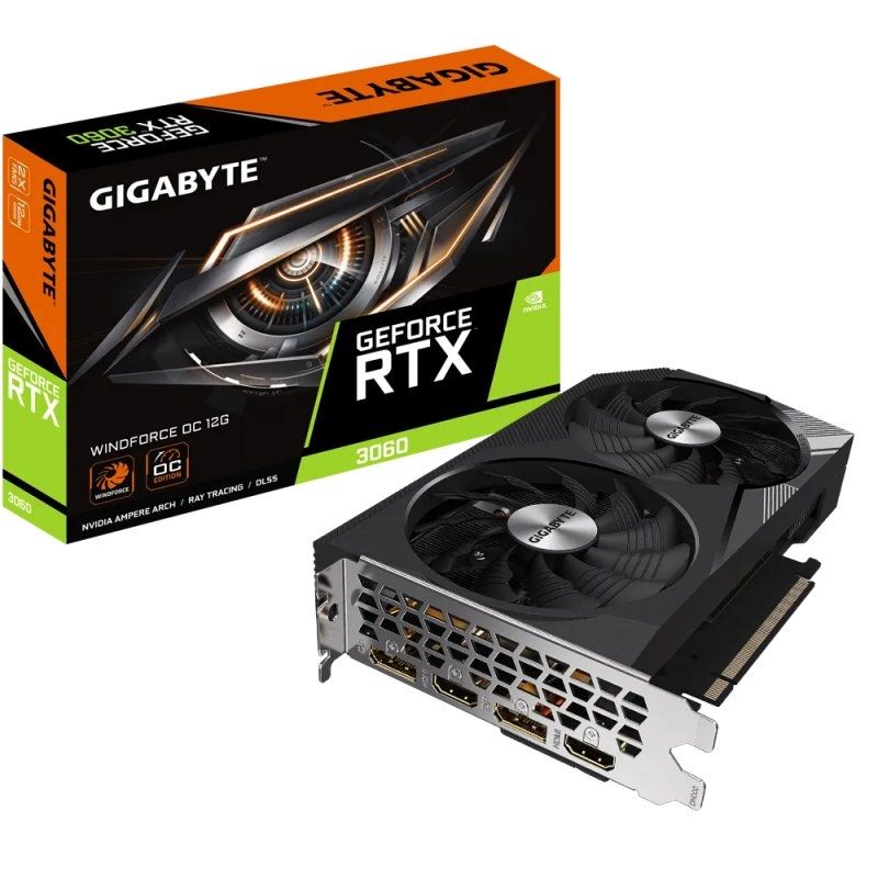 Tarjeta gráfica Gigabyte NVIDIA RTX 3060 WF OC 12G DDR6