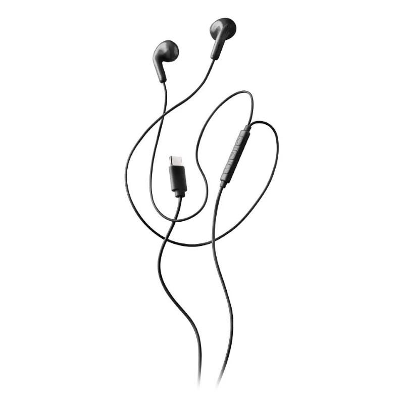 Auriculars amb micròfon NGS Intraural negre Micro USB-C