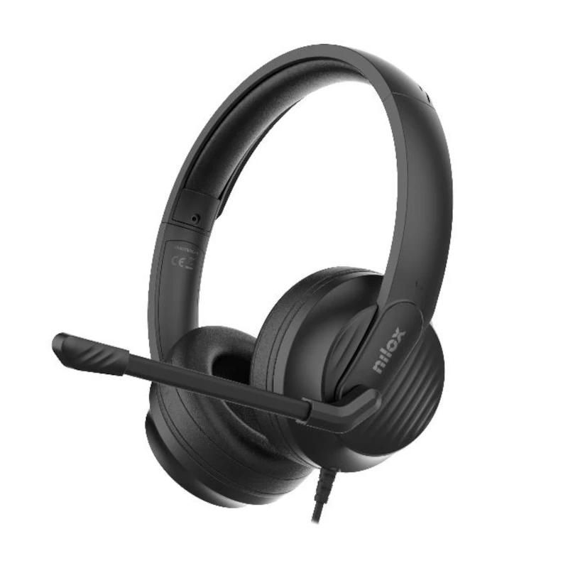 Auriculars amb micròfon NILOX Auric. con micrófono USB-C+Adapt USB-A
