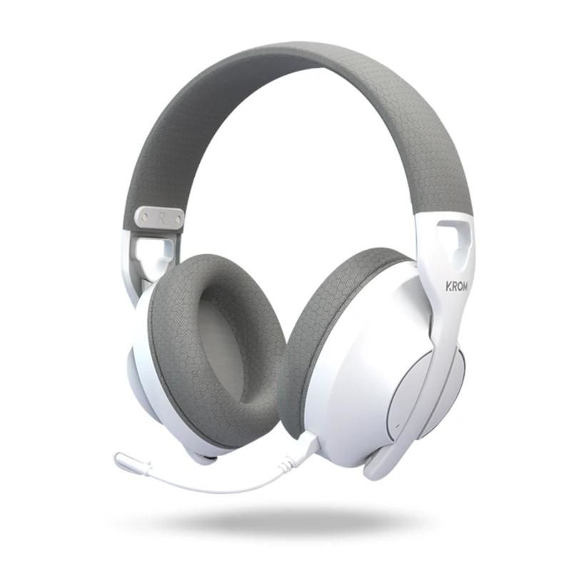 Auriculars amb micròfon KROM PHASE Auricular GAMING Inalámbrico blanc