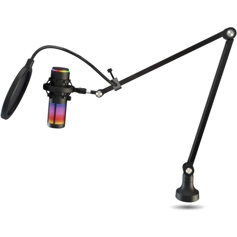 Microphone KROM KAZE PRO Kit Micrófono Streaming RGB