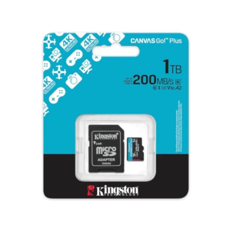 Targeta de memòria Kingston microSD Canvas Go! Plus 4 1TB 200 MB-s