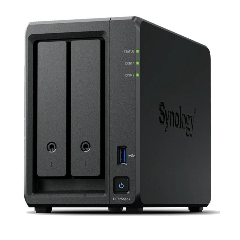 NAS Synology DS725neo+ NAS 2Bay Disktation 1x2.5G 1xG