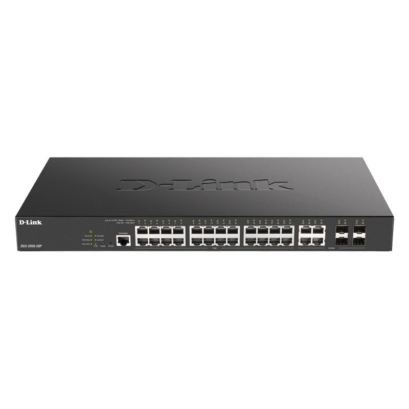 Commutador de xarxa D-Link DGS-2000-28P Switch L2 24xGB PoE 4xCombo