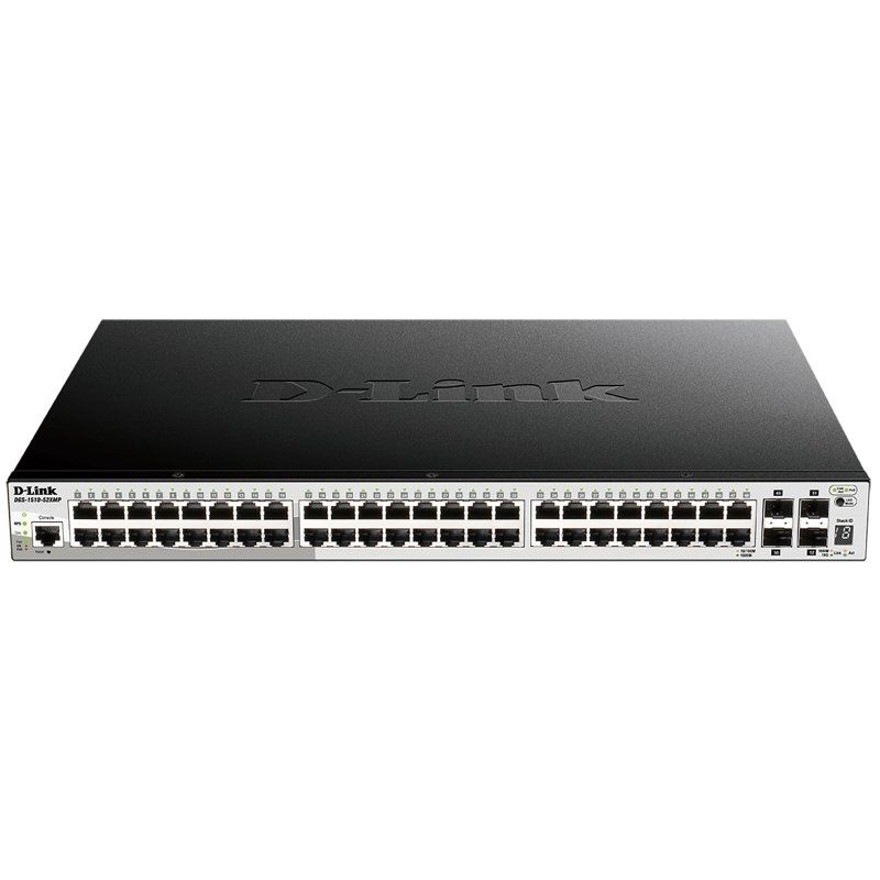 Network switch D-Link DGS-1510-52XMP/E Switch 52xGb PoE+ 4x10GB