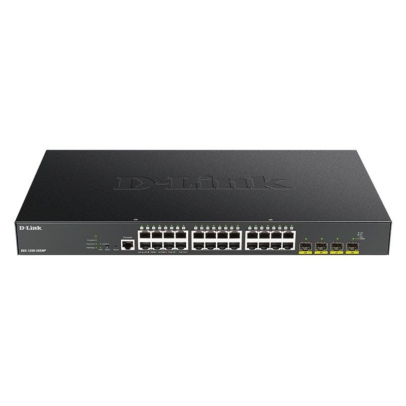 Network switch D-Link DGS-1250-28XMP/E Switch 24xGb PoE 4x10Gb
