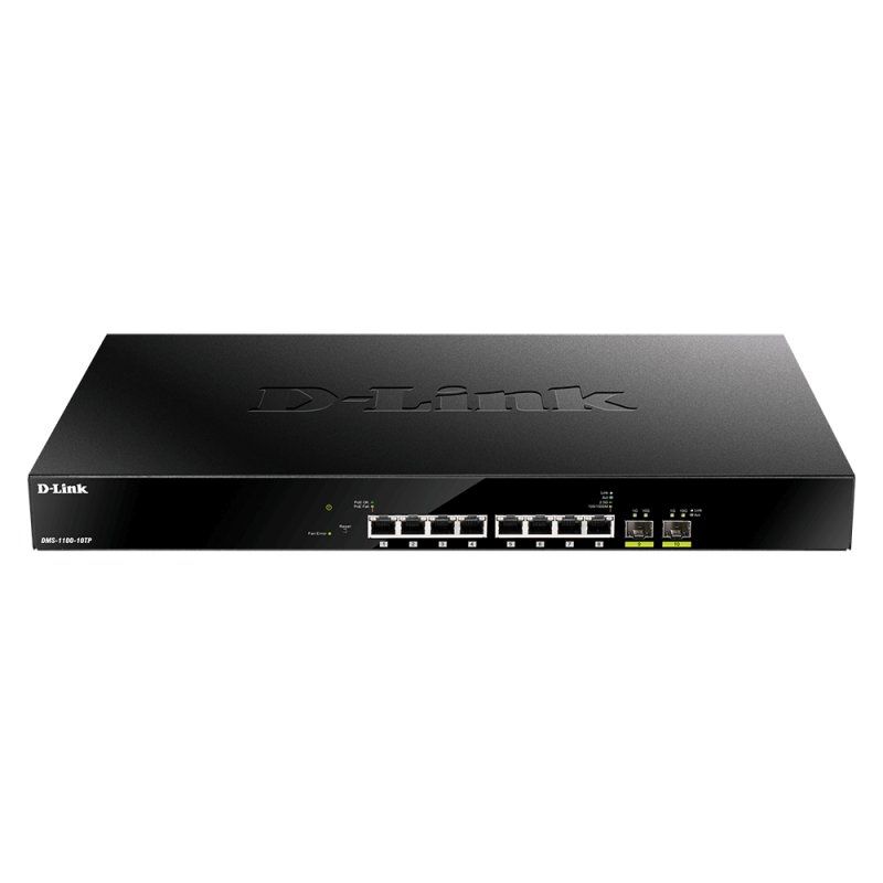 Commutador de xarxa D-Link DMS-1100-10TP Switch 8x2.5GbE PoE 2xSFP+