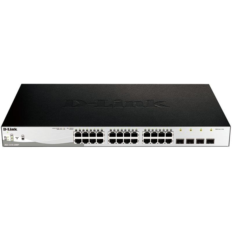 Network switch D-Link DGS-1210-28MP/E Switch 24xGb PoE+ 4xSFP Com