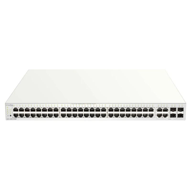 Commutador de xarxa D-Link DBS-2000-52MP/E 52xGb PoE+ Switch 4xC 370W
