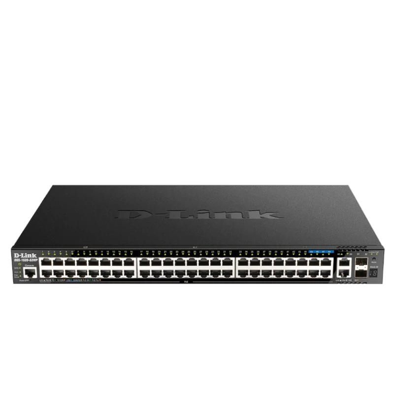 Commutador de xarxa D-Link DGS-1520-52MP/E Switch 44xGbE PoE 2x10 SFP+