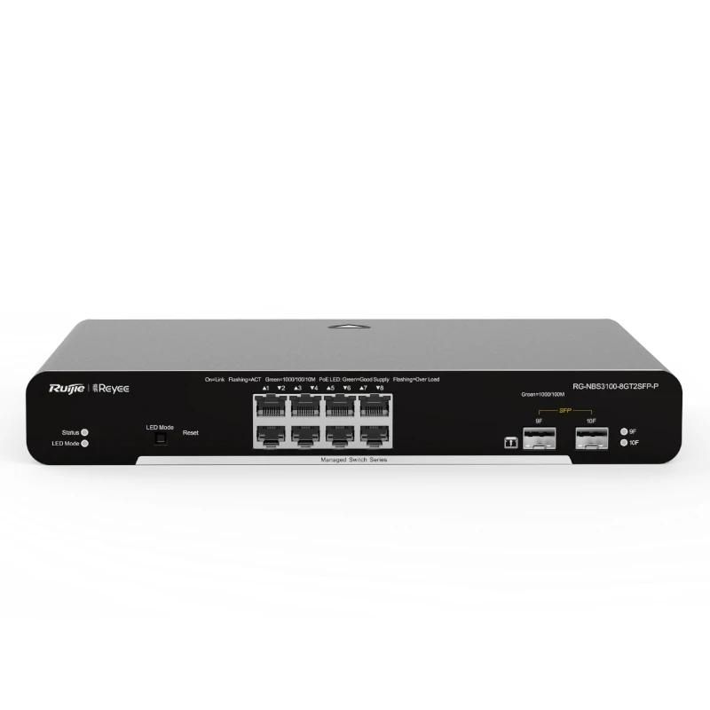 Network switch Ruijie Networks Reyee Switch L2 8xGb PoE+ 2xSFP Slots Rack