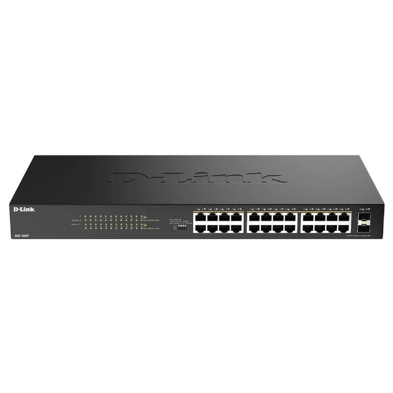 Commutador de xarxa D-Link DGS-1026P/E Switch 24xGbE PoE+ 2xSFP