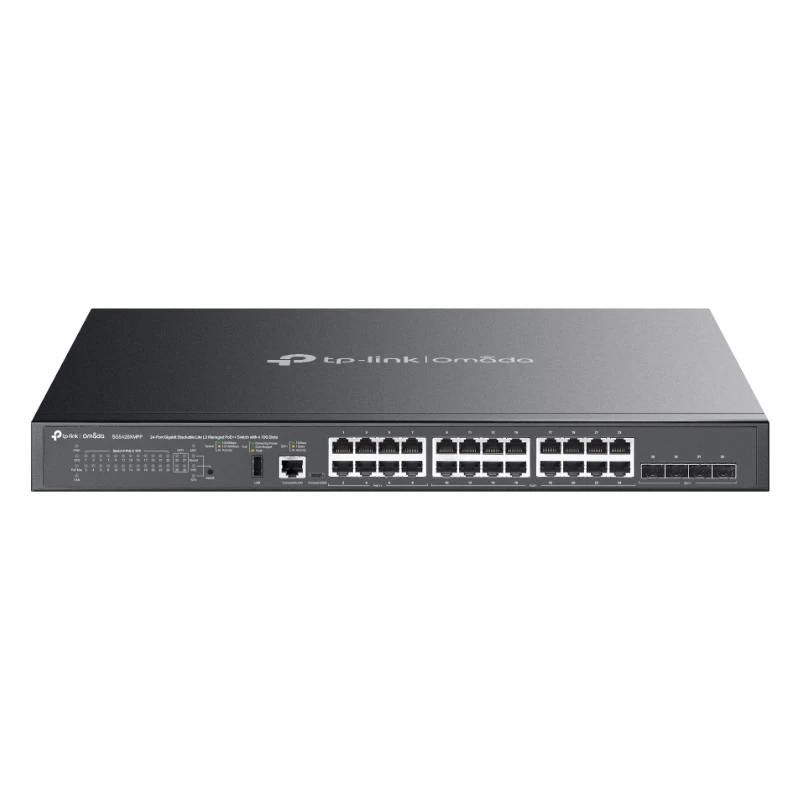 Commutador de xarxa TP-LINK SG5428XMPP Switch L3 16xG PoE+ 8xG PoE++