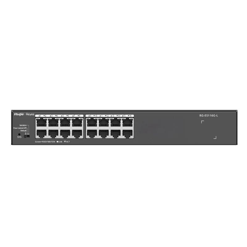 Commutador de xarxa Ruijie Networks Reyee 16-Port Gigabit unmanaged Switch, 16 Gigabit