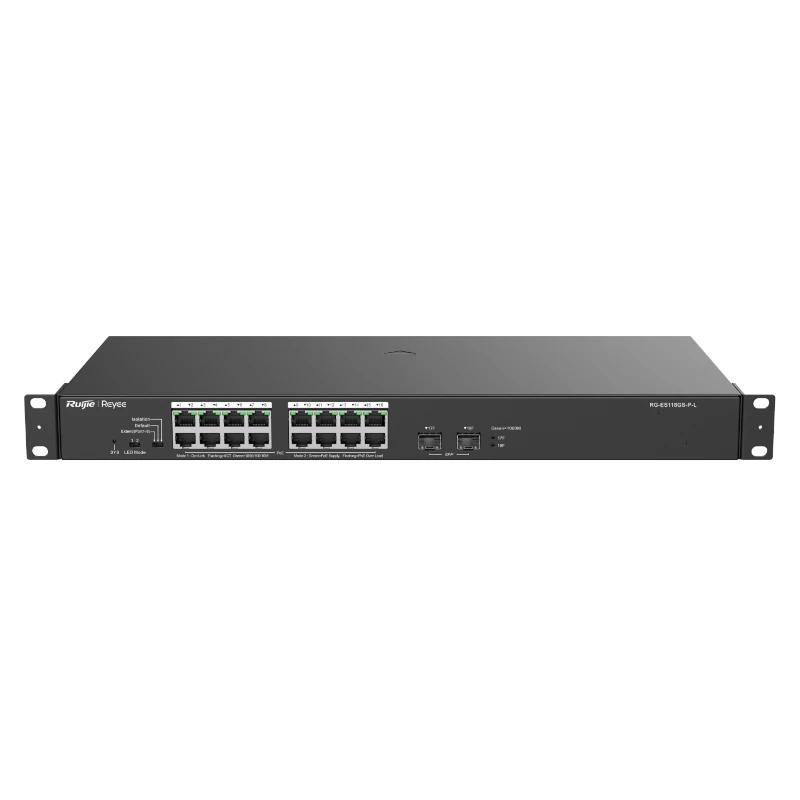 Commutador de xarxa Ruijie Networks Reyee 16-Port 1000Mbps + 2 Gigabit SFP Ports, 16 o