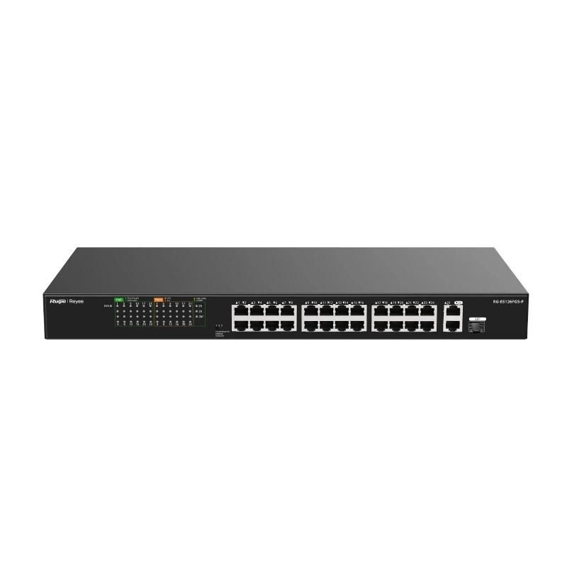 Commutador de xarxa Ruijie Networks Reyee 24-Port 100Mbps + 1 Uplink Port 1000Mbps + 1