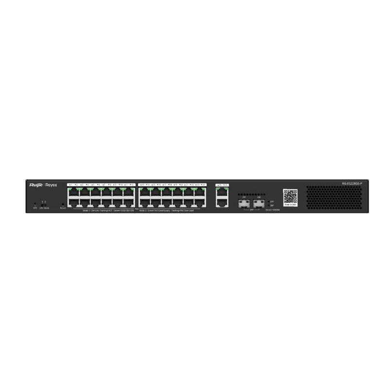 Commutador de xarxa Ruijie Networks Reyee 28-Port Gigabit Smart POE Switch, 24 PoE/POE