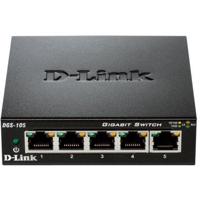 Commutateur réseau D-Link DGS-105 Switch 5xGB Metal
