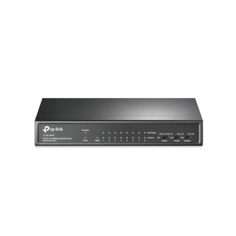Commutador de xarxa TP-LINK TL-SF1009P Switch 8x10/100 Poe+ 1x10/100