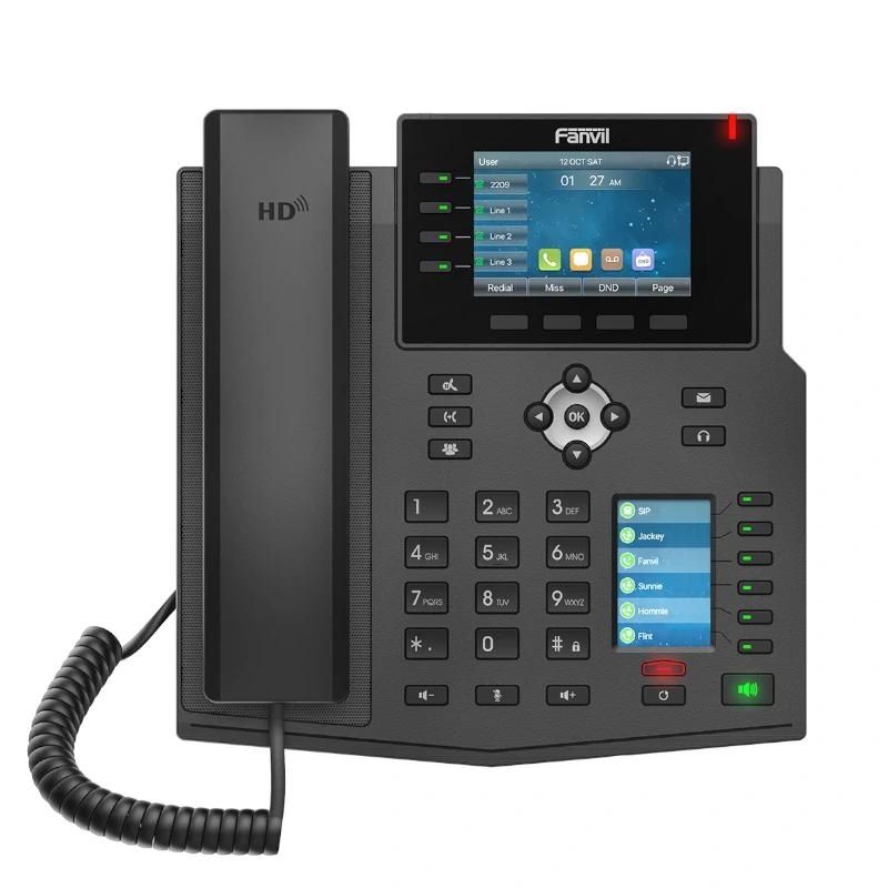 IP phone FANVIL X5U, 16 líneas SIP, 1 pantalla lateral