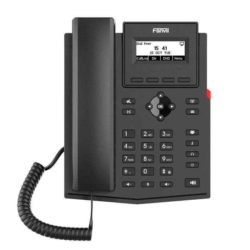 IP phone FANVIL X301G, 2 líneas SIP, con Gigabit, sin PSU