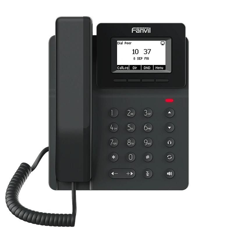 IP phone FANVIL V50G 2 líneas SIP 2.3"pantalla PoE 2xGbE