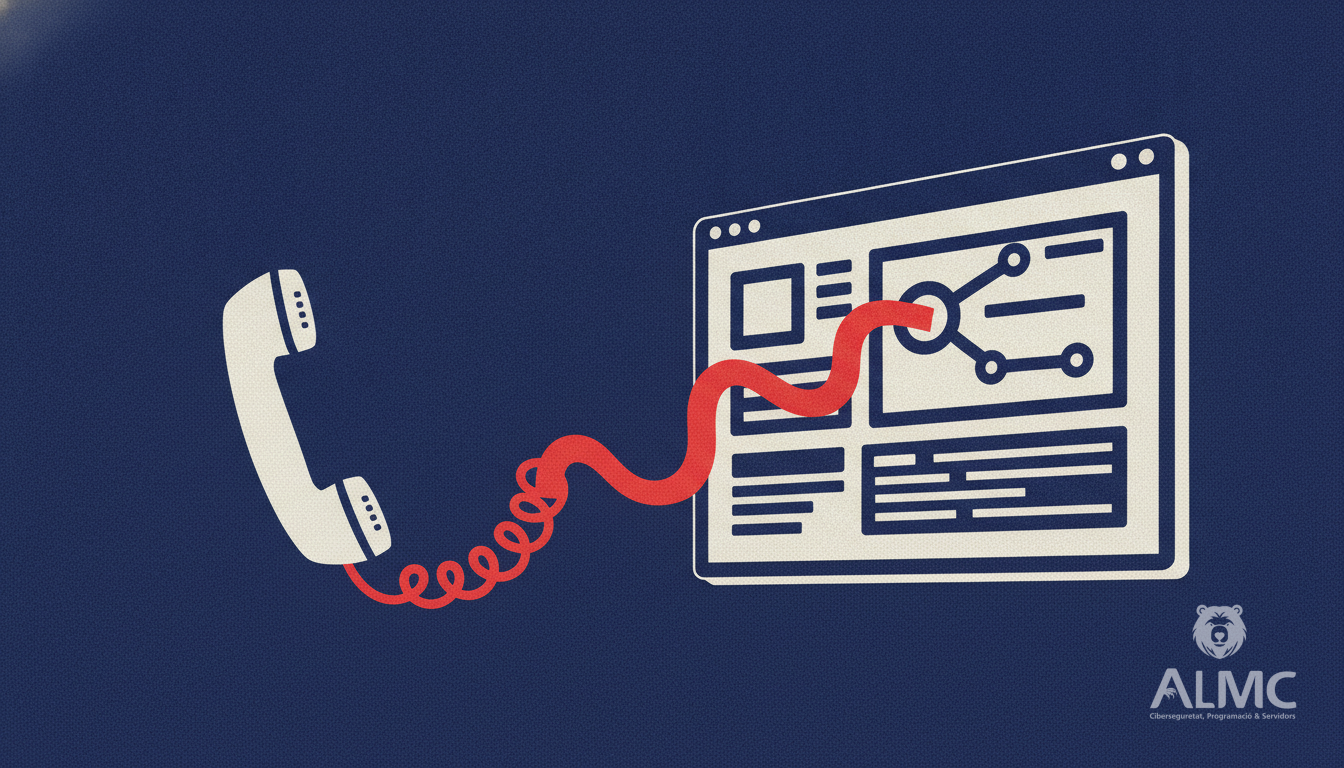 Teléfono transformándose en un flujo de datos que llega directo a un CRM, sin intervención humana.